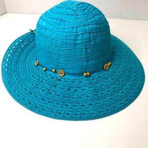 Teal Beach Hat